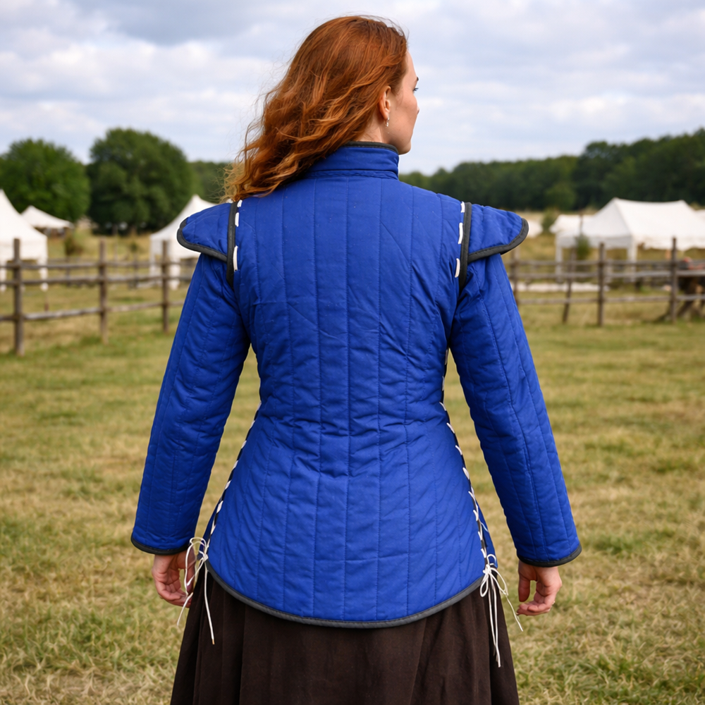 Viking Arming Gambeson Doublet – Full Sleeve Padded Medieval Armor