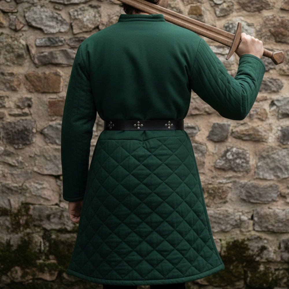 Medieval Gambeson – Padded Armor Tunic for LARP & Reenactment