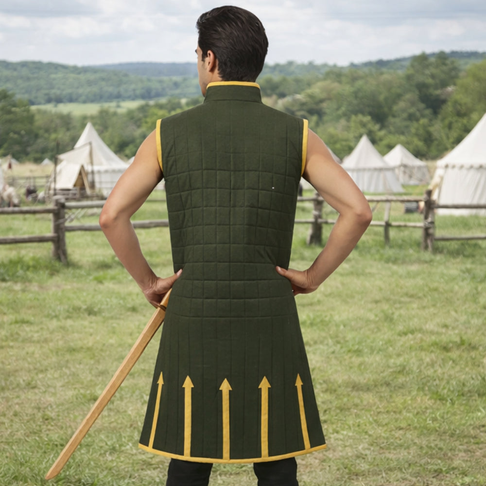 Medieval Quilted Sleeveless Gambeson Vest – Renaissance LARP Warrior