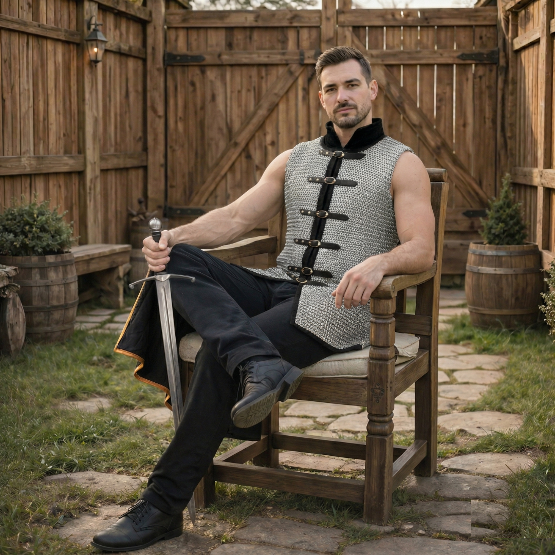 Half sleeves Chainmail Shirt