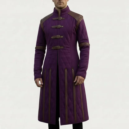 Ren Faire Yellow Gambeson Costume – Medieval Padded Armor for Reenactment