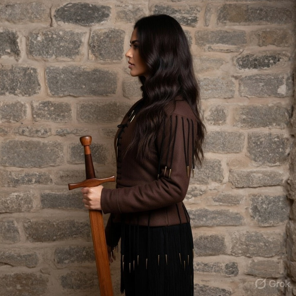 Yellow Lace-Up Medieval Archer Top , Ren faire Gambeson