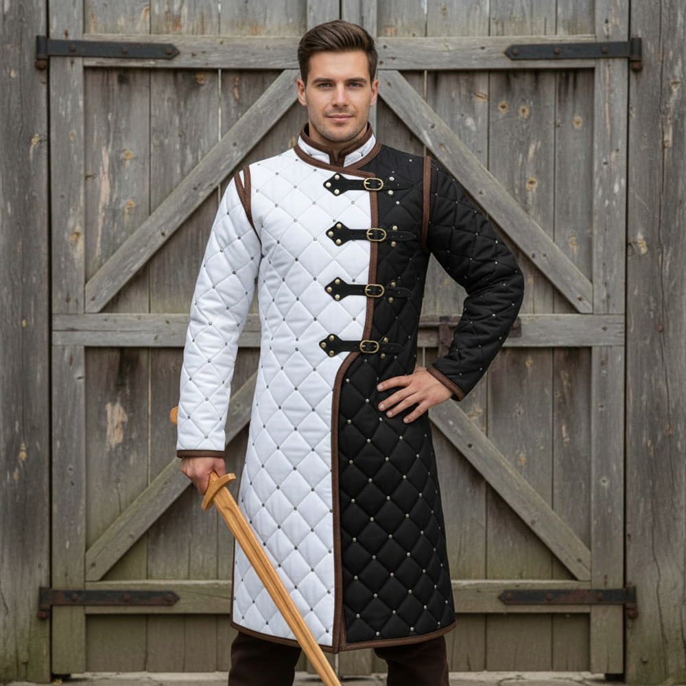 Medieval Gambeson – Quilted Viking Jacket,Ren Faire Costume