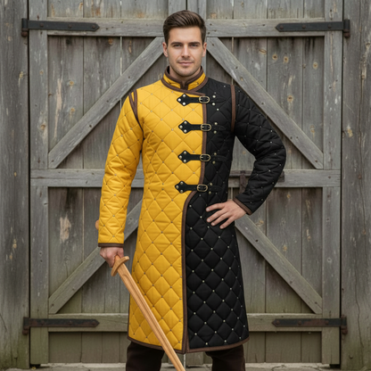 Medieval Gambeson – Quilted Viking Jacket,Ren Faire Costume