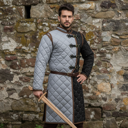 Medieval Gambeson – Quilted Viking Jacket,Ren Faire Costume