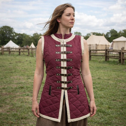 Sleeveless Gambeson – Thick Padded Medieval Armor for LARP & Reenactment