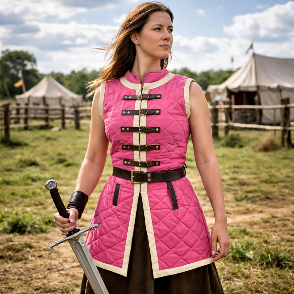 Sleeveless Gambeson – Thick Padded Medieval Armor for LARP & Reenactment