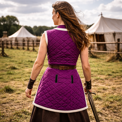 Sleeveless Gambeson – Thick Padded Medieval Armor for LARP & Reenactment