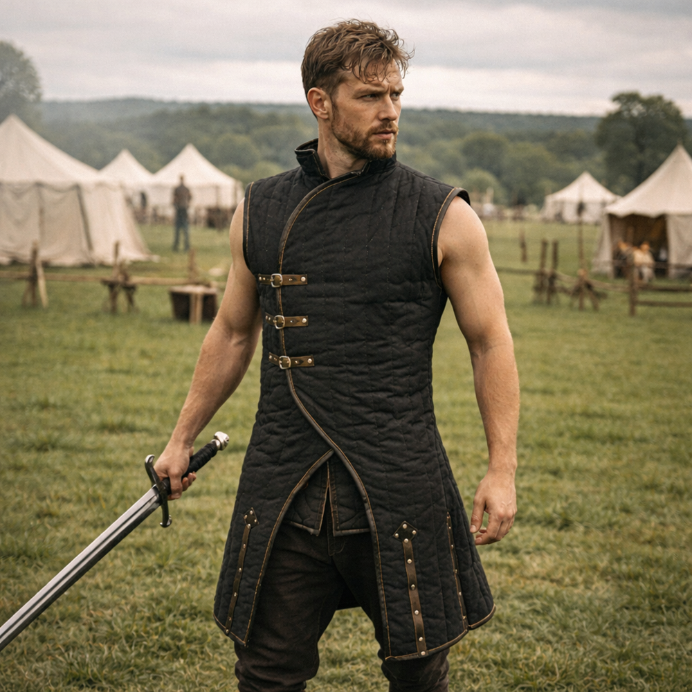 Medieval Sleeveless Gambeson – Viking Style SCA LARP Armor