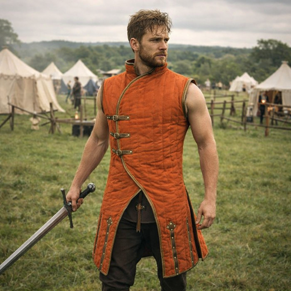Medieval Sleeveless Gambeson – Viking Style SCA LARP Armor