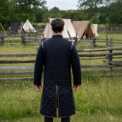 Medieval Cotton Gambeson Jacket – Quilted Aketon Costume Armor