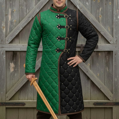 Medieval Gambeson – Quilted Viking Jacket,Ren Faire Costume