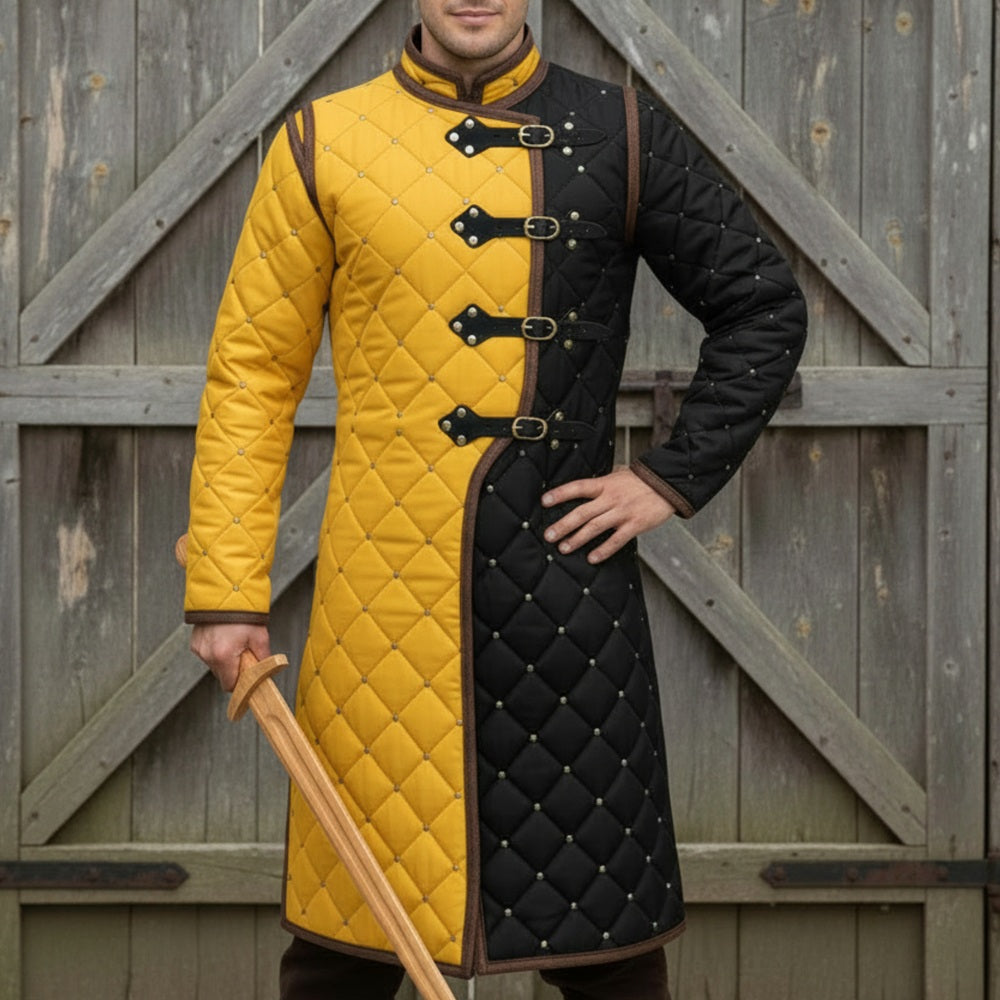 Medieval Gambeson – Quilted Viking Jacket,Ren Faire Costume