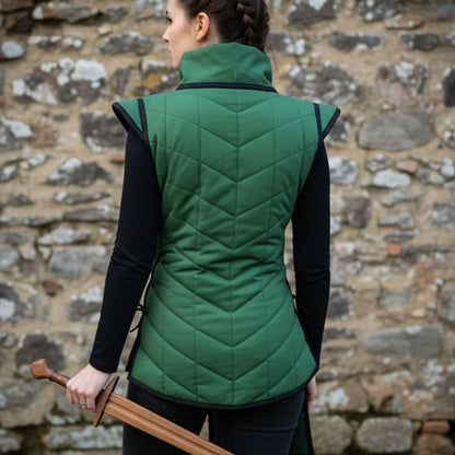 Medieval Cotton Gambeson Sleeveless – Padded Armor Vest for LARP, Reenactment & Halloween Costume