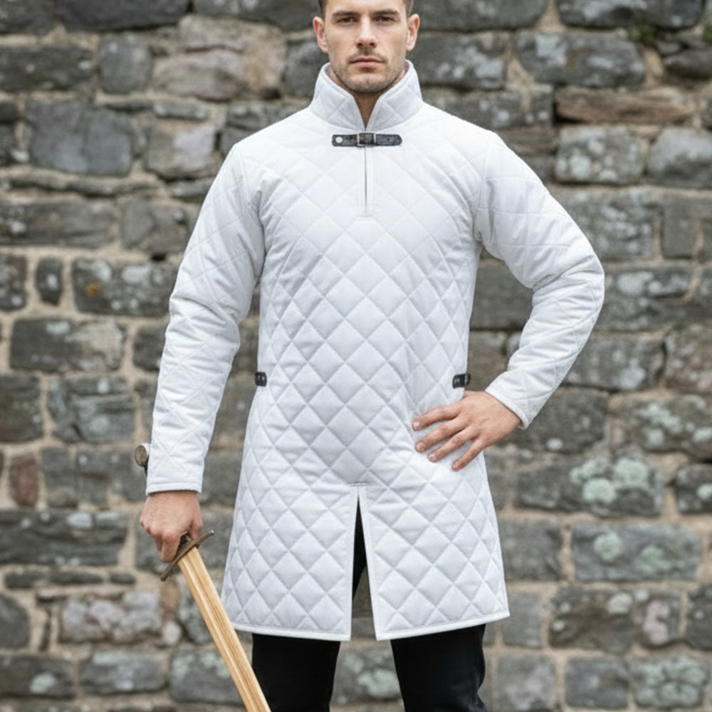 Medieval Renaissance Brown Gambeson Costume Quilted Armor