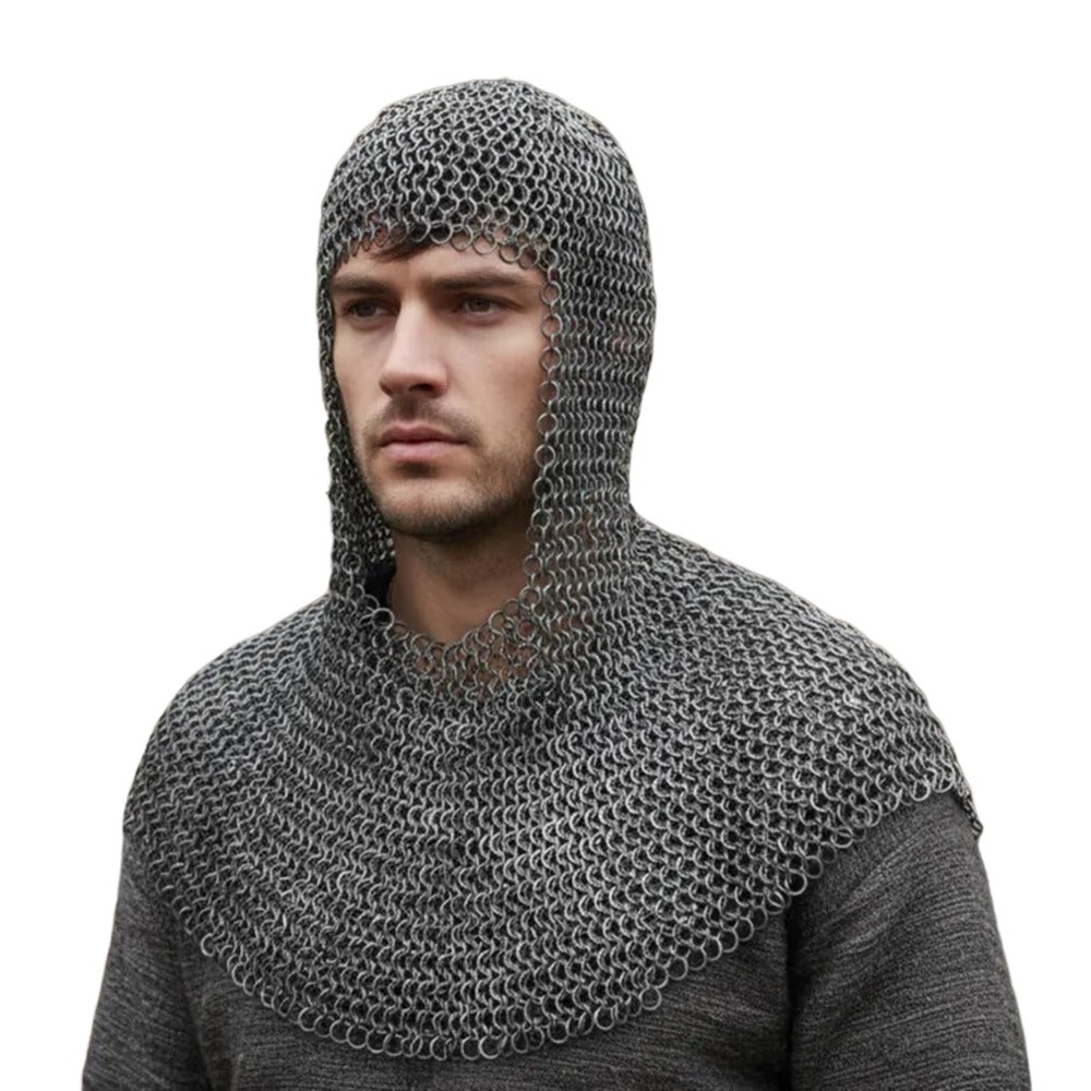 Medieval Butted Chainmail Coif – Ren Faire & LARP